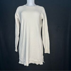 Women's S Cream Waffle Classic Ribbed Long Sleeve Sweater - Duluth Trading Co